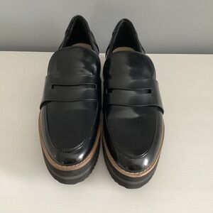Design Lab Lord & Taylor Black Leather Flats